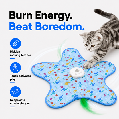 Interactive Hide-And-Seek Cat Play Mat