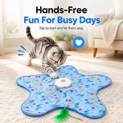 Interactive Hide-And-Seek Cat Play Mat