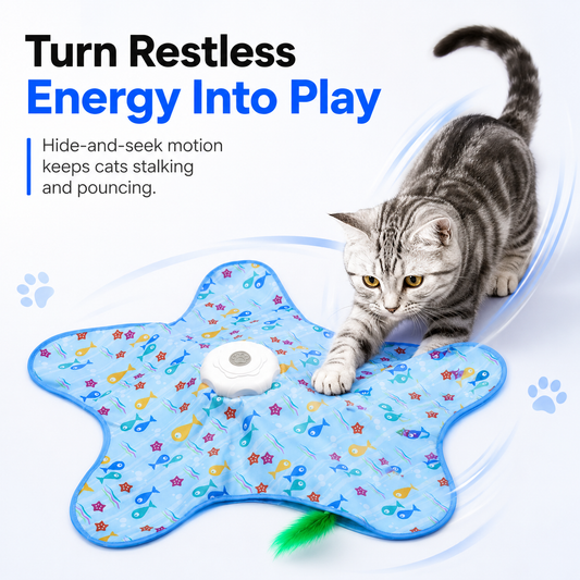 Interactive Hide-And-Seek Cat Play Mat