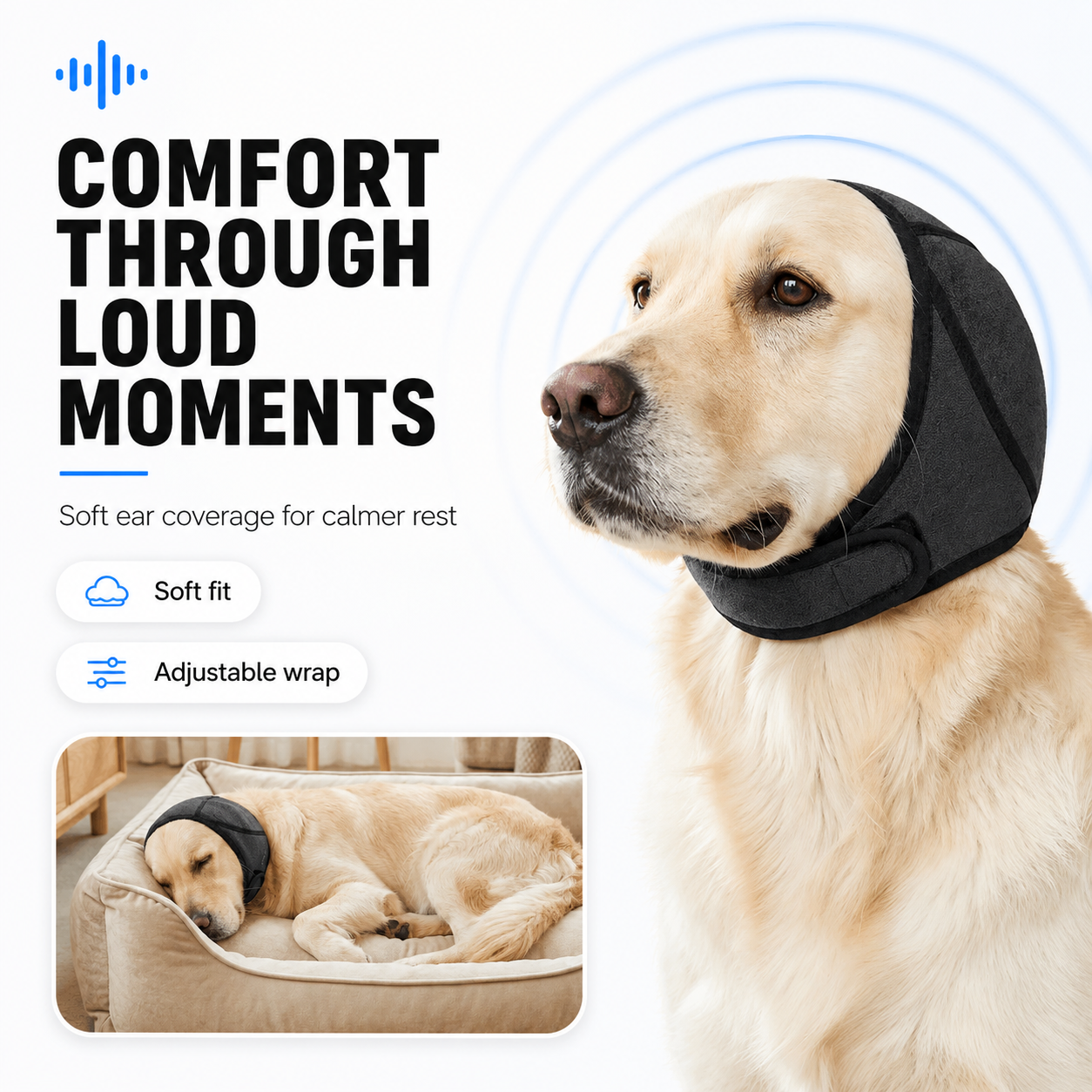 Dog Calming Ear Wrap