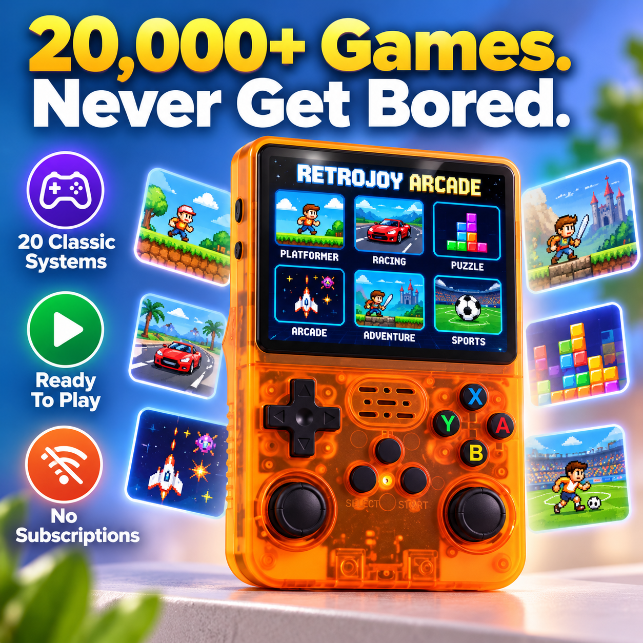 RetroJoy™ Retro Handheld Console