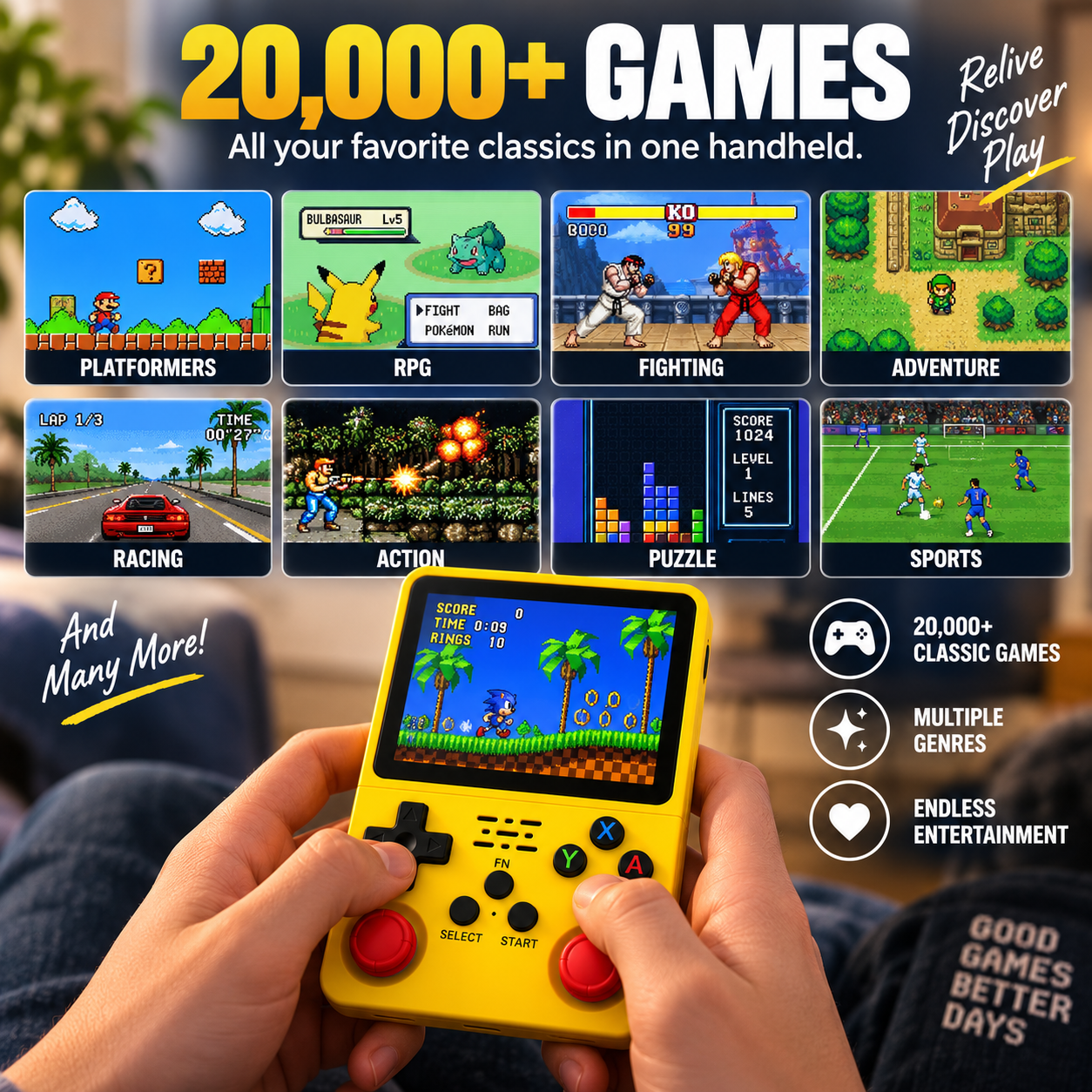 RetroJoy™ Retro Handheld Console