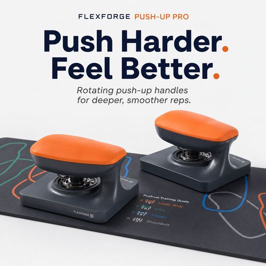 Ergonomic Push-Up Stands With Training Mat
