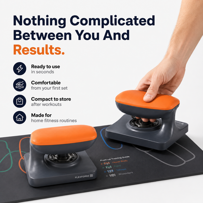 Ergonomic Push-Up Stands With Training Mat
